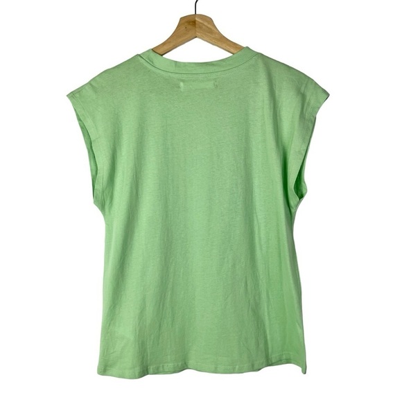 SFERA Basic Mint Green Button Front Cap Short Sleeve T-Shirt S - Picture 2 of 4
